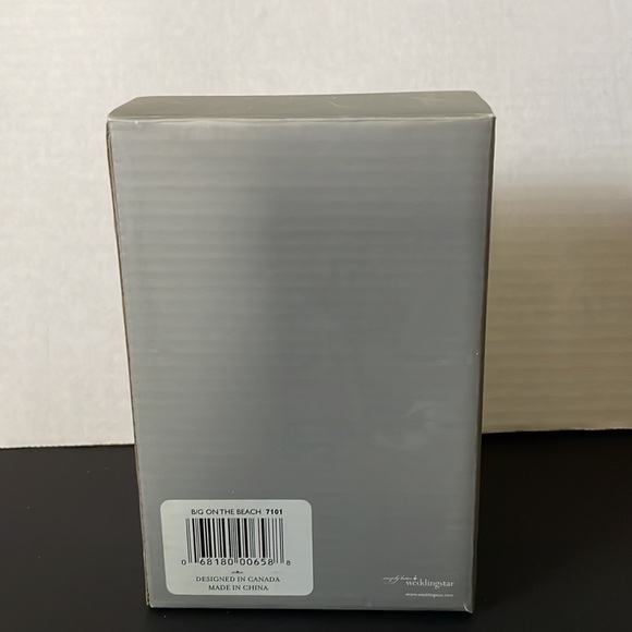 Wedding Cake Topper Bride Groom Embrace On The Beach Wedding Anniversary Decor - Picture 8 of 8